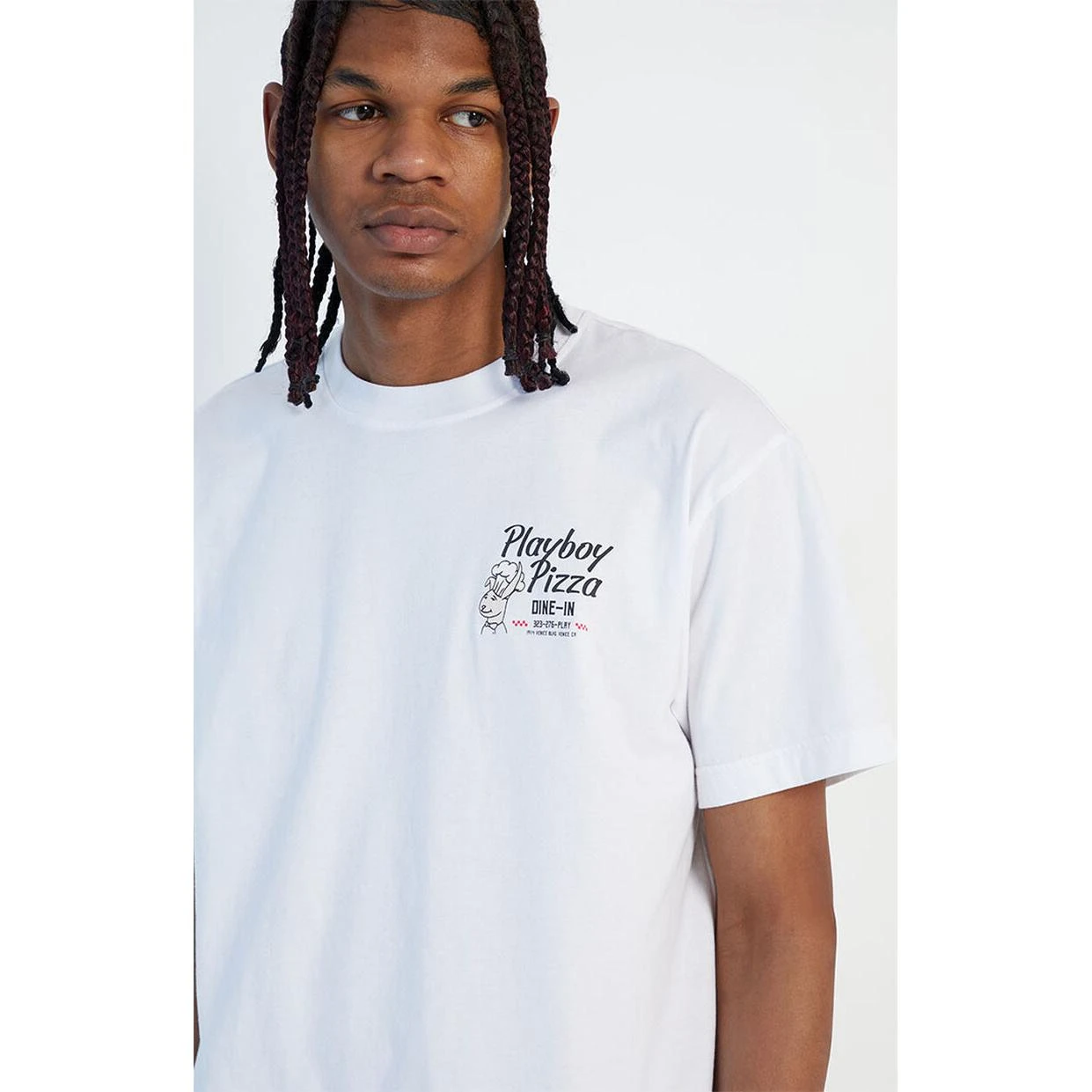 Pizza White Tee 5 Pizza White Tee - Image 3