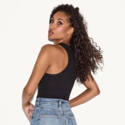 Devil Bunny Racerback Tank -Fashion Clothing Store 07 538753 6863300460641 RIB RACERBACK CROP TANK DEVIL BUNNY BLACK 35606 A WEBSIZE c060627d 2faf 4ab1 8649 1eb91b96e285