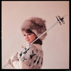 January 1964 Playmate Sharon Rogers Ski Bunny Long Sleeve -Fashion Clothing Store 1963 11 Cov Sharon Rogers by Don Bronstein 0012 1