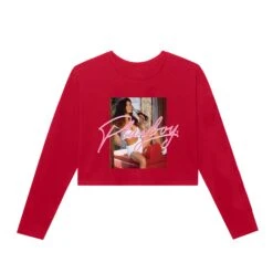 August 1993 Playmate Jennifer Lavoie Cropped Long Sleeve