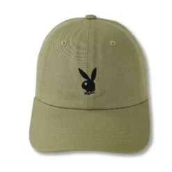 Adjustable Rabbit Head Logo Hat -Fashion Clothing Store AdjustableRabbitHeadLogoHatOlive