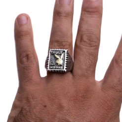 Trust No One Ring -Fashion Clothing Store IMG 2011 Edit