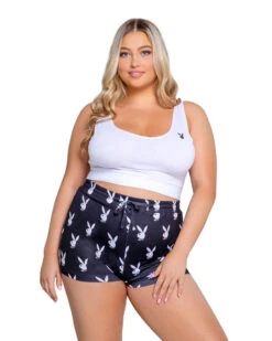 PLAYBOY SLUMBER BUNNY 2-PIECE SET -Fashion Clothing Store PBLI131Q Blk 600x 0f69b8ce 9341 4e3b 82e1 379a963b2b06