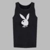 Poolside Playboy Tank Top Black
