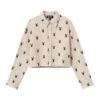 Women's Cropped Button Down Shirt -Fashion Clothing Store PB WOMENS CROPPED BUTTON DOWN SHIRT TAN 011