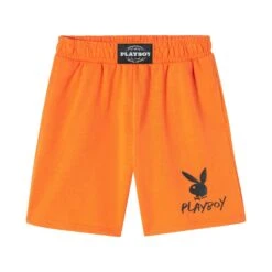 Women's Orange Sweat Shorts