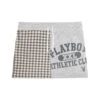 Women's Varsity Plaid Mini Skirt -Fashion Clothing Store PLAYBOY PACSUN PLAID PATCHWORK SKIRT GREY 01