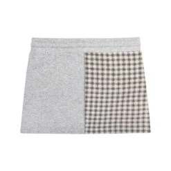 Women's Varsity Plaid Mini Skirt -Fashion Clothing Store PLAYBOY PACSUN PLAID PATCHWORK SKIRT GREY 02