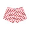 Women's Heart Lounge Boxer Shorts -Fashion Clothing Store PLAYBOY PB LOUNGE BOXER RED WHITE 01