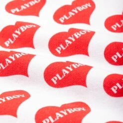 Women's Heart Lounge Boxer Shorts 9 Women's Heart Lounge Boxer Shorts -Fashion Clothing Store PLAYBOY PB LOUNGE BOXER RED WHITE 04