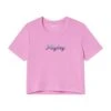 Women's Winter Getaway Cropped T-Shirt -Fashion Clothing Store PLAYBOY PBAURORARIBTEE 011