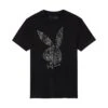 Playboy X John Richmond Rhinestone Rabbit Head T-Shirt 1 Playboy X John Richmond Rhinestone Rabbit Head T-Shirt -Fashion Clothing Store PLAYBOY PBXJOHNRICHMOND RHINESTONE TEE FRONT