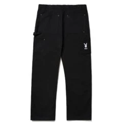 Playboy X HUF VVS Rabbit Head Pant 11 Playboy X HUF VVS Rabbit Head Pant -Fashion Clothing Store PLAYBOY VVS DOUBLE KNEE PANT BLACK PT00249 BLACK 04