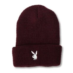 Rabbit Head Waffle Cuffed Beanie 9 Rabbit Head Waffle Cuffed Beanie -Fashion Clothing Store PLAYBOY BEANIE 10A