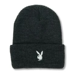 Rabbit Head Waffle Cuffed Beanie 8 Rabbit Head Waffle Cuffed Beanie -Fashion Clothing Store PLAYBOY BEANIE 11A