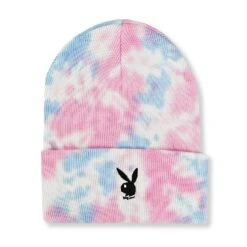Rabbit Head Knit Beanie Tie Dye -Fashion Clothing Store PLAYBOY BEANIE 2A