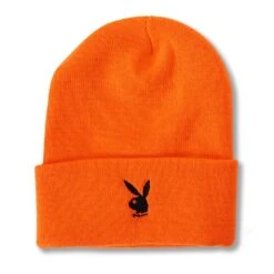 Rabbit Head Cuffed Knit Beanie -Fashion Clothing Store PLAYBOY BEANIE 4A