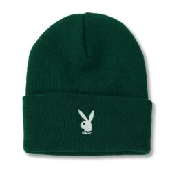 Rabbit Head Cuffed Knit Beanie -Fashion Clothing Store PLAYBOY BEANIE 6A