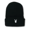 Rabbit Head Waffle Cuffed Beanie -Fashion Clothing Store PLAYBOY BEANIE 9A