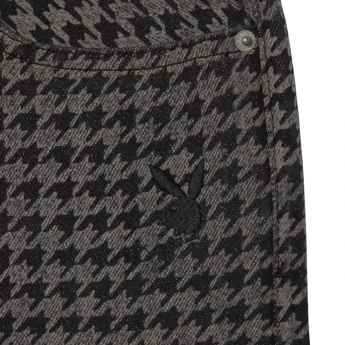 Men's Houndstooth Denim Pants 4 Men's Houndstooth Denim Pants - Image 2