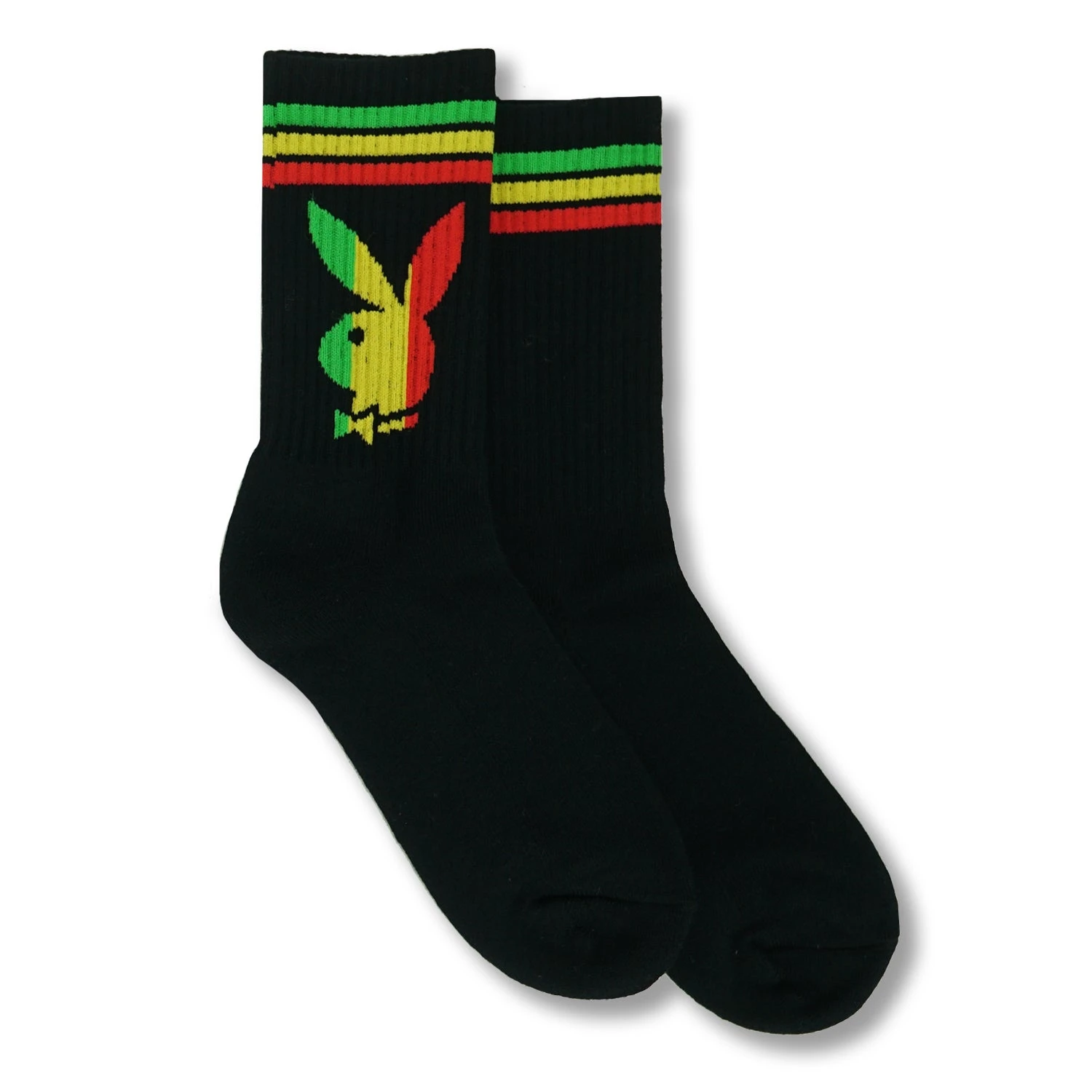 Rabbit Head Rasta Crew Socks 3 Rabbit Head Rasta Crew Socks