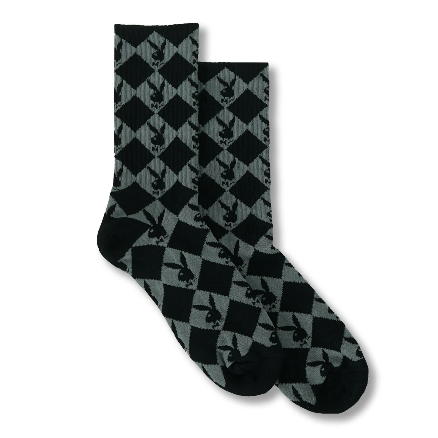 Rabbit Head Diamond Shape Pattern Crew Socks 5 Rabbit Head Diamond Shape Pattern Crew Socks - Image 3