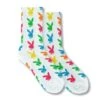 Rainbow Bunny Crew Socks