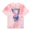 January 1986 Andy Warhol Cover Tie Dye T-Shirt, Pink -Fashion Clothing Store Playboy Jan 1986 Andy Warhol Cover Tee 01