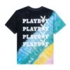Repeating Masthead Tie-Dye T-Shirt 1 Repeating Masthead Tie-Dye T-Shirt -Fashion Clothing Store Playboy Repeating Masthead T Shirt Black multi 02