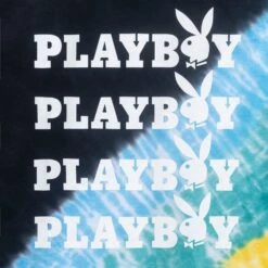 Repeating Masthead Tie-Dye T-Shirt 12 Repeating Masthead Tie-Dye T-Shirt -Fashion Clothing Store Playboy Repeating Masthead T Shirt Black multi 04