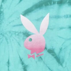 Repeating Masthead Tie-Dye T-Shirt 17 Repeating Masthead Tie-Dye T-Shirt -Fashion Clothing Store Playboy Repeating Masthead T Shirt Green 03