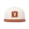 Playboy Camp Hat 2 Playboy Camp Hat -Fashion Clothing Store Playboy Two tone hat Rust white 01