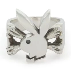 Playboy X The Great Frog Bunny And Crossbones Ring