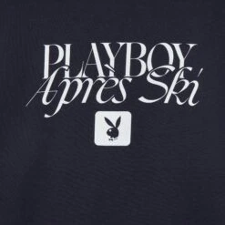 Apres Ski Crewneck -Fashion Clothing Store Playboy Apres Ski Crew SweatshirtNavy 03