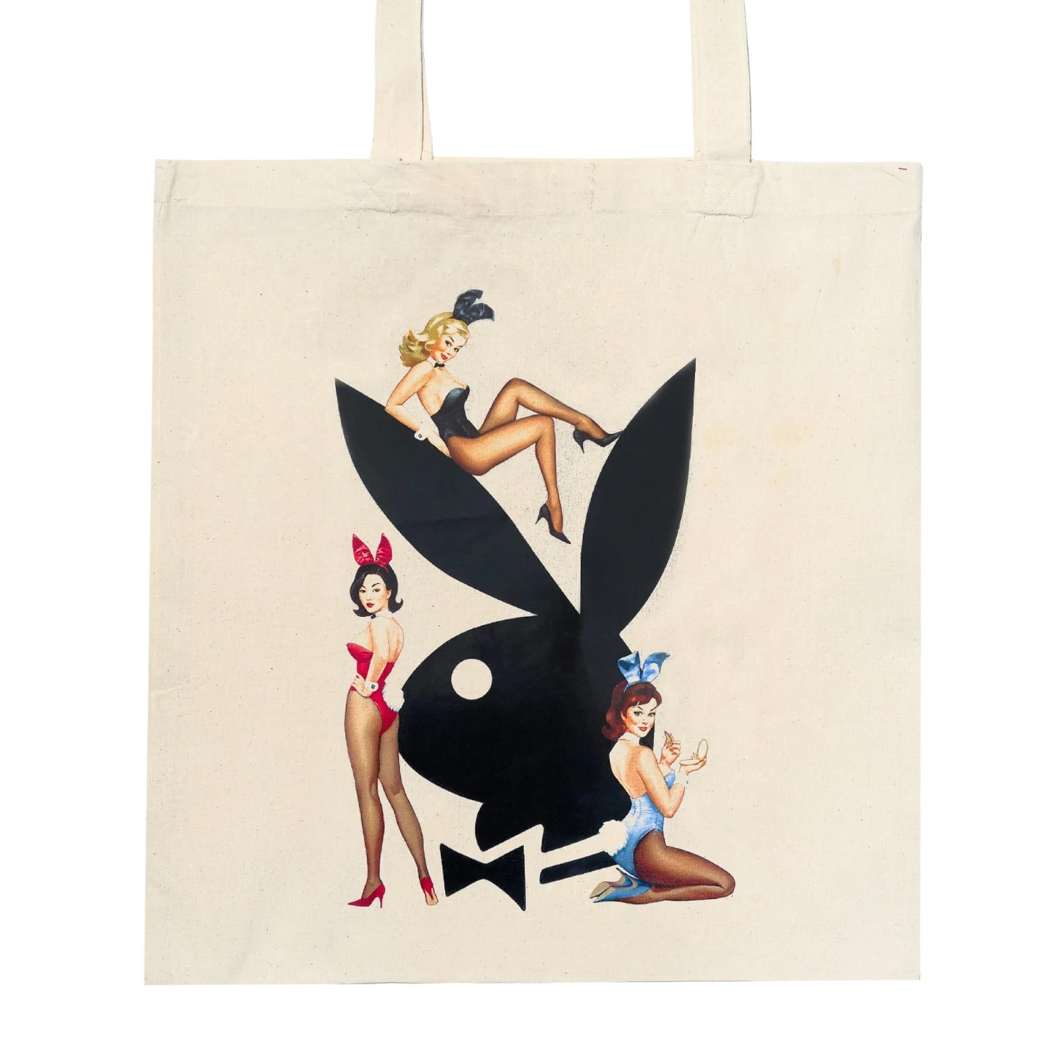 Vintage Bunnies Canvas Tote 4 Vintage Bunnies Canvas Tote - Image 2