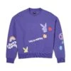 Women's Cabin Fever Crew Neck Sweatshirt -Fashion Clothing Store Playboy Cabin Fever Crew Purple 01