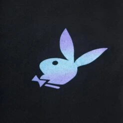 Holographic Repeating Masthead T-Shirt 9 Holographic Repeating Masthead T-Shirt -Fashion Clothing Store Playboy Holographic Tee Blk 03 d9a421b4 6fcf 498c a4b0 cc1906b70599