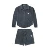 Women's Lounge Oversized Shirt And Short Set -Fashion Clothing Store Playboy Lounge Toweling Set Grey 01 9a4bb051 f8c8 4264 9699 cc74968da377