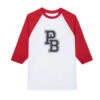 Varsity Letters Raglan -Fashion Clothing Store Playboy Red Field Art Mens Raglan Shirt 2