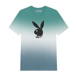 Men's Rabbit Head Ombre T-Shirt 14 Men's Rabbit Head Ombre T-Shirt -Fashion Clothing Store Playboy RisingGradient Tee Blue 01 d627c546 8efa 4aac 857c 1c2906fedb69