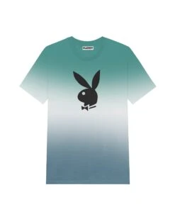 Men's Rabbit Head Ombre T-Shirt 15 Men's Rabbit Head Ombre T-Shirt -Fashion Clothing Store Playboy RisingGradient Tee Blue 02 4d510bd5 cca0 4277 90b0 7d0c74a5146e