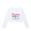 Desperado American Icon Women's Cropped Long Sleeve -Fashion Clothing Store Playboy White Rider Art Womens Long Sleeve 1