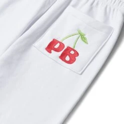 Women's Cherry Wide Leg Sweatpants -Fashion Clothing Store Playboy Womens Cherry Wide Leg Sweatpants White 03