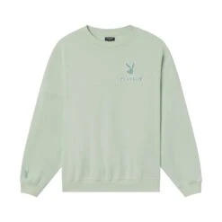 Women's Classic Crewneck 20 Women's Classic Crewneck -Fashion Clothing Store Playboy Womens Classic Crewneck Mint Green 01