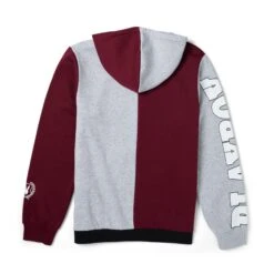 Women's Varsity Hoodie 18 Women's Varsity Hoodie -Fashion Clothing Store Playboy Womens Sweatshirt Burgundy 02