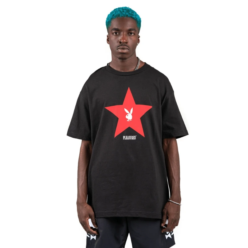 Playboy X Pleasures Connect T-Shirt Black 6 Playboy X Pleasures Connect T-Shirt Black - Image 4