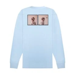 January 1964 Playmate Sharon Rogers Ski Bunny Long Sleeve -Fashion Clothing Store SKIBUNNY1964 LTBLUELSTEE BACK