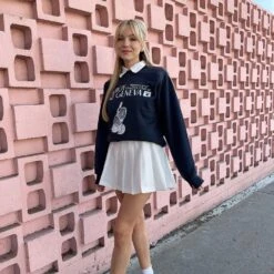 Lake Geneva Tennis Club Crewneck Sweatshirt 12 Lake Geneva Tennis Club Crewneck Sweatshirt -Fashion Clothing Store lake geneva tennis club crewneck sweatshirt on blond