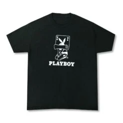 Playboy Rolling Card Black Tee