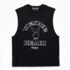 PB VENICE BEACH MUSCLE TEE Black -Fashion Clothing Store venice beach muscle t shirt black front